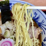 Kuidokoro Izumiya - しょうゆチャーシューめん　麺アップ
