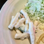 とんかつとハンバーグ はらから亭 - ちょっと添えられたマカロニサラダも美味しい！！