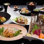 季楽処　暖家 - 2018年夏。各種宴会におすすめの3,500円料理コースの一例。
