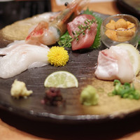 のどぐろ専門 銀座中俣 はなれ - 鮮魚五点盛り