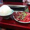 Mirakuru - 料理写真:お肉にはやっぱり白飯ですよね(笑)　なんか量がおかしいですが・・・