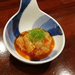 鳥田中 - 地鶏のユッケ風②