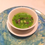 レストラン・モリエール - 白ごまのブラマンジェ 枝豆のソース