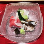 銀座 しのはら - 鮪、とり貝、アオリイカ