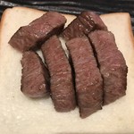 大淀河畔 みやちく - ステーキ 2ラウンド目