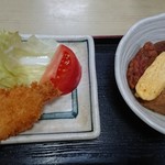 芳乃家 - キスフライと今日の小鉢