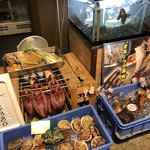 魚政 - 店の入り口でテンションあがります