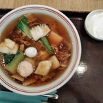 お好みダイニング 八寸八卓 - [料理] 八宝スープそば セット全景♪ｗ