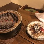 日本酒 炭焼き家 粋 - 突き出し の 炙り