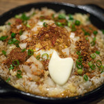 豚小家 - 2018.6 鉄板バリ辛ガーリックバター焼きめし（580円）