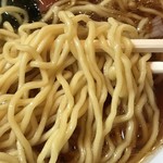 蓬来軒 - 支那そば 麺アップ
