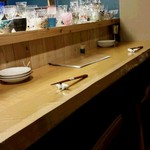 酒杯 ぎんのとら - カウンター席