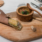 ete - 鮎とズッキーニのタコス