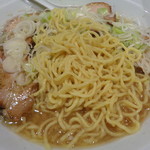 煮干し中華そば 一剣 - 麺は普通だね