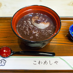 こわめしや - そばぜんざい：600円／2018年6月