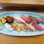 鮨天 - 握りの特選(3200円税)