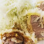 成蔵 - ソースもおいしかったけど、やっぱりカラシとお塩が最高