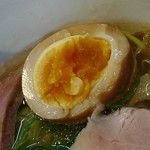 麺道 麒麟児 - 味玉断面