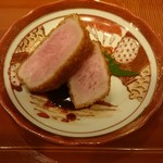 蓬左茶寮 - 味噌カツのメドレー①(肉を味わう味噌カツ)