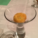 ポンテ デル ピアット - 枝豆風味のレチェ・フリータ