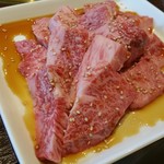 焼肉　一心 - 中おちカルビ