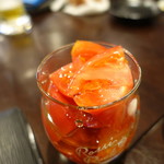 大阪 もつ鍋 PLay - トマトのハニーがけ