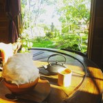 Good Old Land - 料理写真:あるぷす と 煎茶と 庭