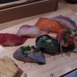 いさば寿司 - こちら基本の７貫盛り