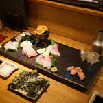 大塚　みや穂 - 料理写真:厳選 鮮魚 盛り合わせ（ウニ入り）