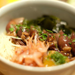 立場割烹 SSAW - 皐月の贅沢御膳 1000円 の富山産蛍烏賊の炊き込み飯