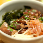 立場割烹 SSAW - 皐月の贅沢御膳 1000円 の富山産蛍烏賊の炊き込み飯