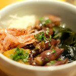 立場割烹 SSAW - 皐月の贅沢御膳 1000円 の富山産蛍烏賊の炊き込み飯