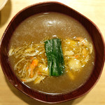 立場割烹 SSAW - 皐月の贅沢御膳 1000円 の蟹汁