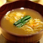 立場割烹 SSAW - 皐月の贅沢御膳 1000円 の蟹汁