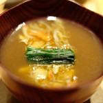 立場割烹 SSAW - 皐月の贅沢御膳 1000円 の蟹汁