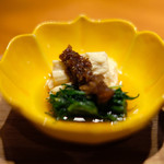 立場割烹 SSAW - 皐月の贅沢御膳 1000円 のくみ湯葉とおかひじきのサラダ