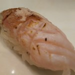 築地寿司清 - かますを炙って、塩で