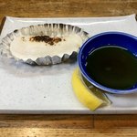 秋田乃瀧 - 河豚の白子焼き