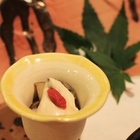 料理や 森川 - アワビのチーズ白和え