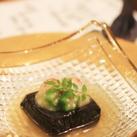 料理や 森川 - 黒ゴマ豆腐