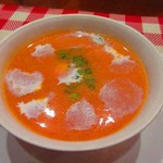 ビストロ アオキ - 魚介のトマトクリームスープ