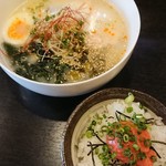 炭蔵 - 鶏白湯ラーメン＋ミニ明太子丼