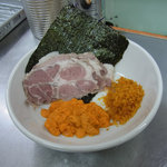 覆麺 智 - 生ウニ＆カラスミ　トッピング