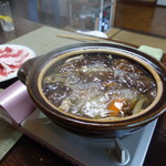 かたつむり - きのこと猪の鍋