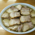 2018年6月　肉そば大盛り（1050円）