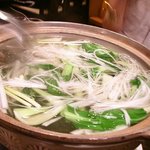 銀座苑 - でた、これ、すっぽん鍋～。