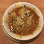 Saizeriya - エビと野菜のトマトクリームリゾット