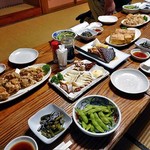 よし半 - はじめに並んでいた料理