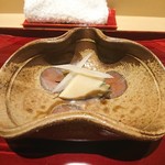 銀座 しのはら - (2018年6月　訪問)黒鮑と独活の酒煮。シンプルだけどそれがまた美味しい。