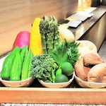 天麩羅 巽 - この日の夏野菜